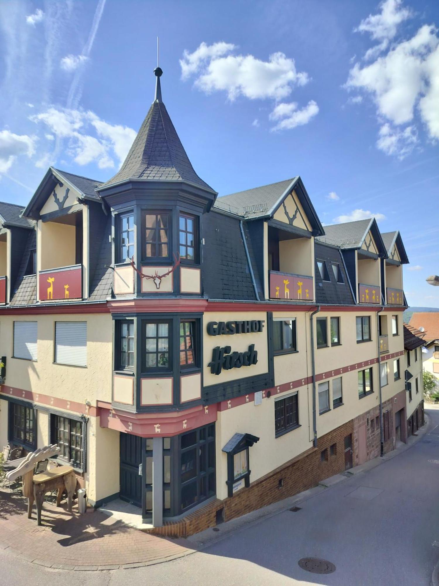 Hotel Hirsch 로텐베르크안데르붐메 외부 사진